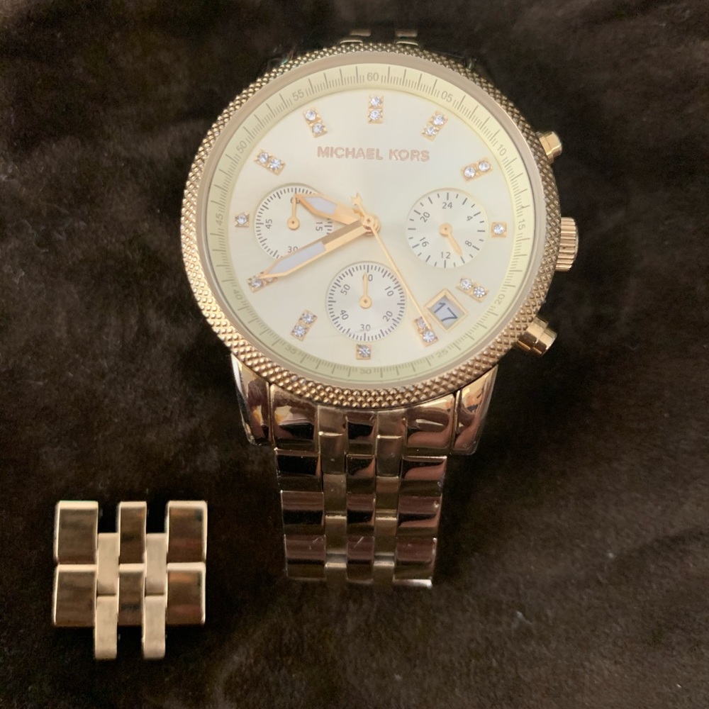 Michael Kors Ritz Chronograph Gold Ladies Watch